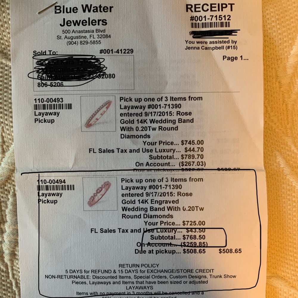 size 5.5 vintage style band